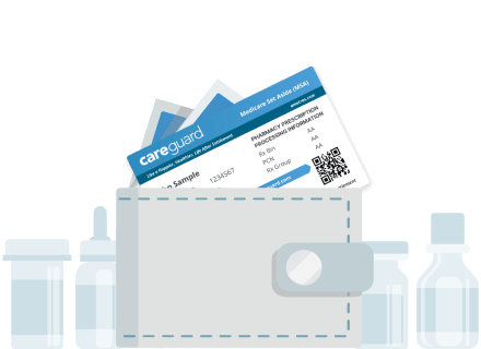 CareGuard card in a wallet image