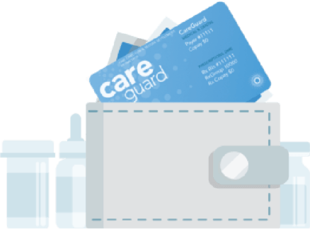 CareGuard card in a wallet image