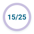 15/25 statistic icon